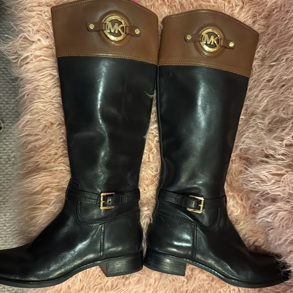 Micheal Kors Leather Riding Boots - Picture 4 of 7